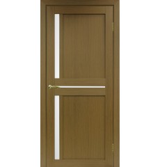 Дверь деревянная межкомнатная ТУРИН 523 Орех классик NL ЭКО-шпон Остекление